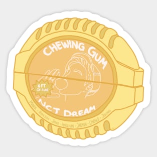 NCT Dream Chewing Gum Tape Yellow Version Sticker